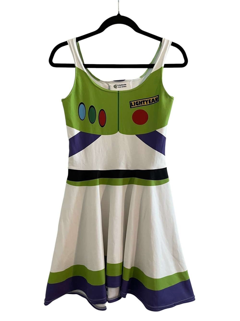 KAWAIIAN PIZZA APPAREL Buzz Lightyear Inspired Cosplay Costume Mini Dress XS